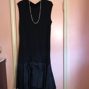 vintage all black dress